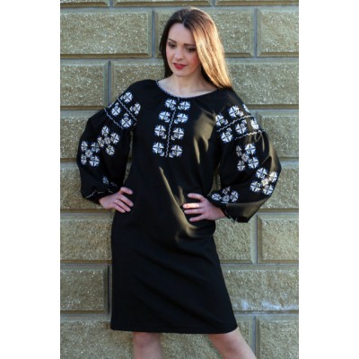 Embroidered dress "Stylish Geometry"
